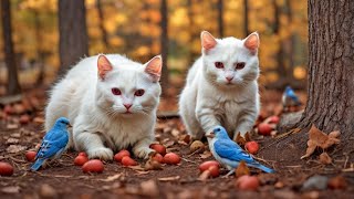 Cat TV for Cats to Watch 😺 Pleased Chipmunks, Birds, Squirrels 🐿 4K HDR 60FPS