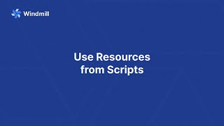 Use Resources from Scripts