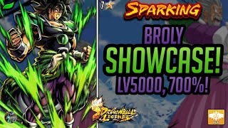 SHOWCASE: BROLY (GRN)! CRAZY STRIKE AND CRITICAL DAMAGE! BLUE BOMB TOO! | Dragon Ball Legends | PvP