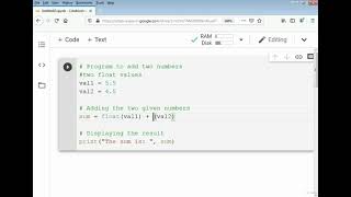 Add two float numbers in python