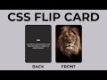 Animated Flip Card | HTML & CSS