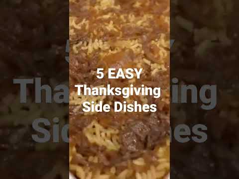 Need side dishes for Thanksgiving? I share with you 5 easy ones!