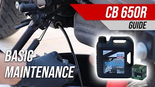 Basic Maintenance / Oil Change | Guide | Honda CB650R