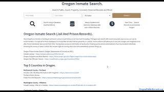 Free Criminal Background Check In Oregon
