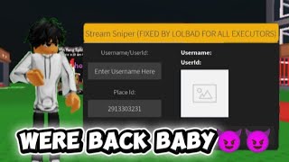 Stream sniper script join any player keyless script. Roblox