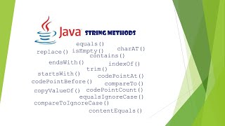 Learn Processing a String in Java using String Methods for Java Beginners