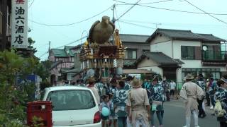 仁井宿区　中日の曳き廻し　（平成25年本宿祭禮）