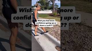How to practice going up and down curbs safely ☝🏽