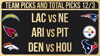 FREE NFL Picks Today 12/3/23 NFL Week 13 Picks and Predictions