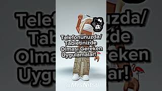 Telefonunuzda/Tabletinizde Olması Gereken Uygulamalar!🦩✨ || #shorts #short