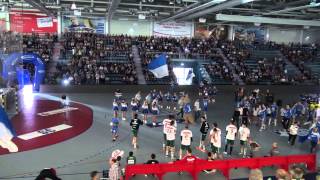 Einlauf VfL Gummersbach (HD) 2015 09-05 | Schwalbe Arena Gummersbach