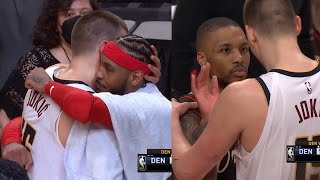 Nikola Jokic gives his best respect to Damian Lillard & Carmelo Anthony after game 6