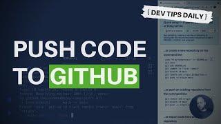 DevTips Daily: How to push you code to GitHub