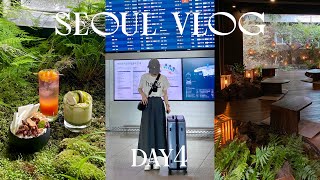 【Vlog】3泊4日韓国旅行✈️🇰🇷💛Day4｜社会人の休日｜雰囲気抜群ヒーリングカフェ｜ハーモニーマート｜購入品紹介｜弘大・延南洞