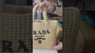 Prada Small Raffia Bag! What Fits Inside! Latest Edition To My Collection #shorts #short | Neri Omar