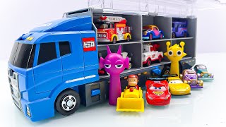 【トミカ】はたらくくるまのミニカーを開封してコンボイへ収納します☆SPRUNKI unbox the Tomica miniature cars and store them in the convy