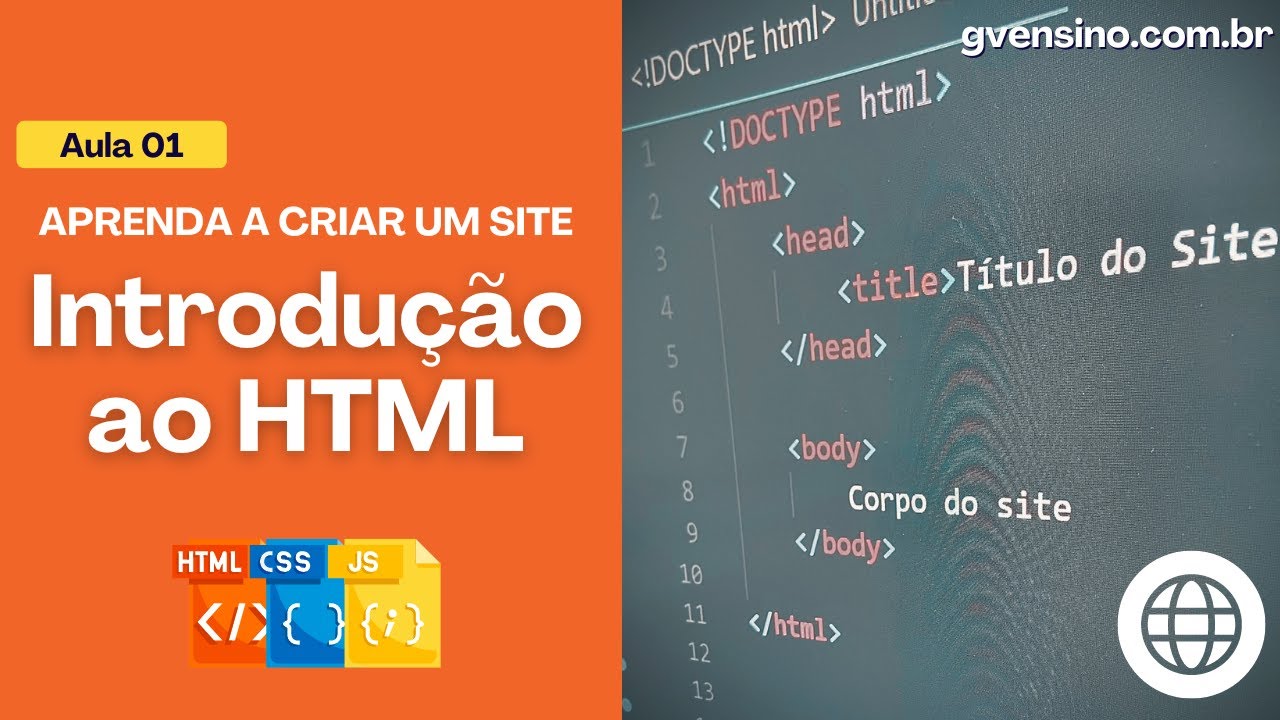 01 [APRENDA A CRIAR UM SITE] - Nosso Primeiro Site Em HTML - YouTube