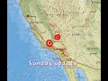 Southern California Earthquake activity today. Two Swarming areas. Sunday 8/11/2024