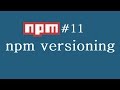 npm Tutorial for Beginners - 11 - npm versioning