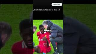 MAJOR liverpool injury (painful) #football #footballnewsclub #uefachampionsleague #liverpool