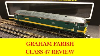 Graham farish class 47 n gauge first great western diesel locomotive review