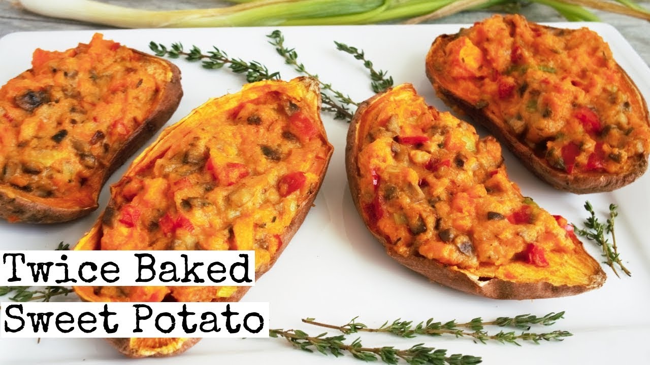 Twice Baked Sweet Potato | Easy - YouTube