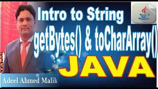 getBytes & toCharArray in string in java in urdu hindi