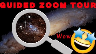 Guided Zoom Tour of New Hubble Telescope Andromeda Galaxy Mosaic