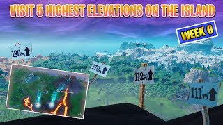 Fortnite Ss8 Videos 9tube Tv - visit the 5 highest elevations on the island location fortnite ss8 week6
