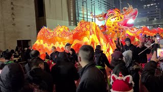 GOLDEN DRAGON and Leung's White Crane Lion Dance Chinese New Year Parade San Francisco 2023