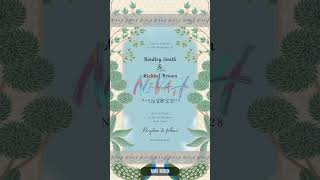 Royal Traditional Save the Date E-Vite | WI #89 | Wedding Digital Invitation #weddinginvitations