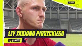 "ŻAŁUJĘ, ŻE TATA TEGO NIE WIDZI". WZRUSZONY DO ŁEZ PIASECKI PO MECZU ARIS - RAKÓW | WYWIAD