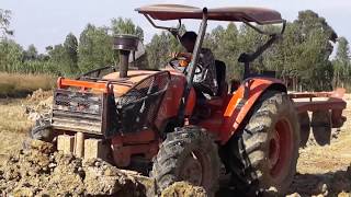 สุดยอดรถไถ KUBOTA M 7040  ดันดินปรับพื้นที่ เสียงดังๆ มันส์มากๆ |Tractor  | จรวด เจ็ท