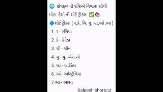 🌐ક્ષેત્રફળ ની દષ્ટિએ વિશ્વના સૌથી મોટા દેશો ને ક્ર્મ મા યાદ કેવી રીતે રાખવા તે માટેની શોર્ટ ટ્રીકસ👍