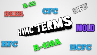 BASIC HVAC TERMINOLOGIES | HVAC COMMON TERMS