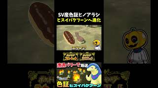 【ポケモンSV】SV産色証ヒノアラシをヒスイバクフーンへ進化させて通常色と比較!! 色違いマグマラシがエクレア過ぎるｗ 【切り抜き】【色違いポケモン】【色違い厳選】#shorts