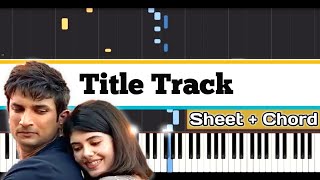 Dil Bechara | Sushant Singh | Piano Tutorial | Easy Piano Songs Hindi