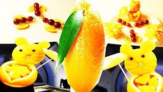 3 AWESOME  ORANGE FRUIT CARVING AND CUTTING TRICKS //SIT CHANNEL