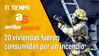 En cenizas quedaron más de 20 viviendas por un incendio en el barrio Divino Niño de Ciudad Bolívar