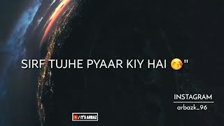 par mera khuda janta hai ki maine sirf tujhe pyar kiya hai || TikTok Romantic || Gulabi ankhein