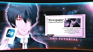 Newspaper Transition | After effects AMV tutorial