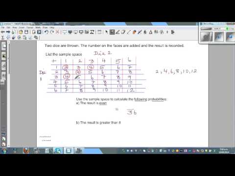 Using sample space to calculate probabilities Using sample space to calculate probabilities