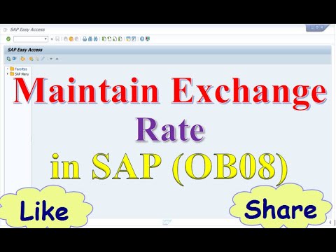 How to Maintain Exchange Rate in SAP How to Maintain Exchange Rate in SAP