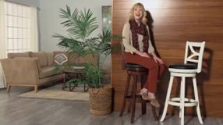 Boraam Florence 34 in. Extra Tall Swivel Bar Stool - Product Review Video