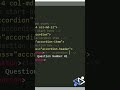 FAQ Accordion Using Bootstrap V5 #codefordesign #bootstrap5 #accordion
