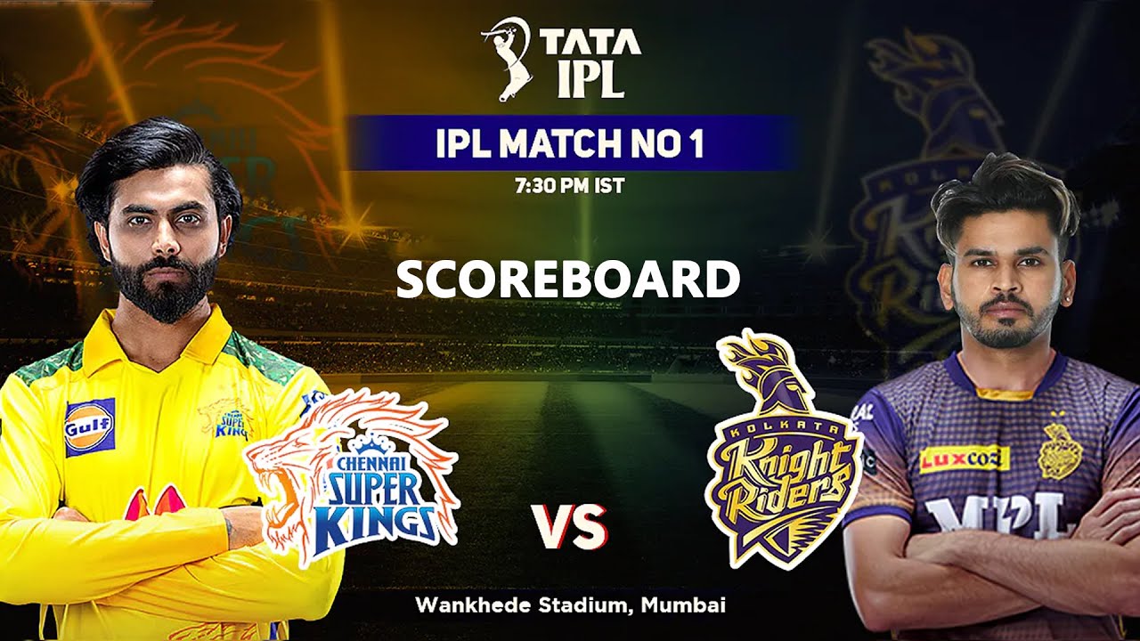 CSK Vs KKR Live Scoreboard And Tamil Commentary #Tamil #IPL #CSK - YouTube