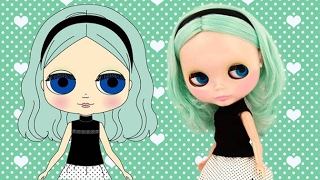 พี่เดบบี้ รีวิว บลายธ์ ผมสีเขียวพาสเทล !!!! Blythe Simply Peppermint بليث دمى