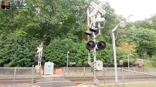 Spoorwegovergang New Jersey 😍4K😍 //American Railway crossing