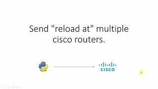 Reboot multiple cisco routers with python