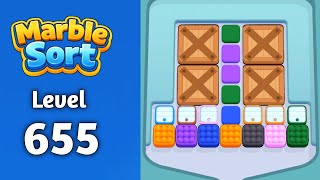 Marble sort Level 655 solution gameplay